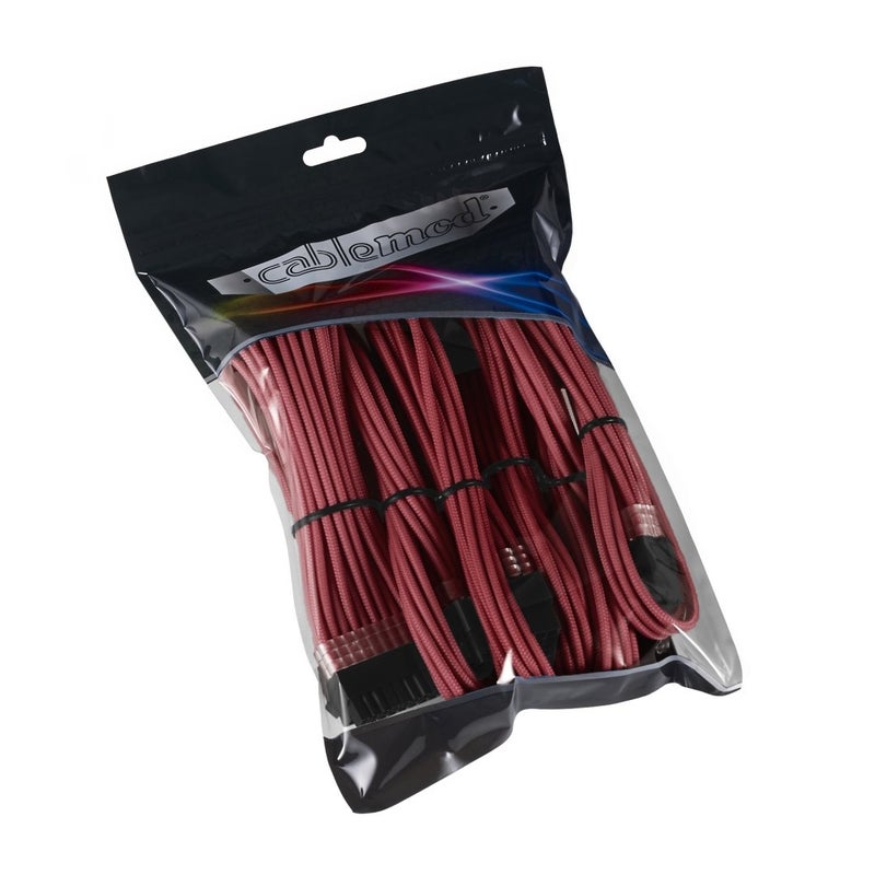 Cablemod Pro Modmesh Sleeved Cable Extension Kit (Blood Red) - Image 3